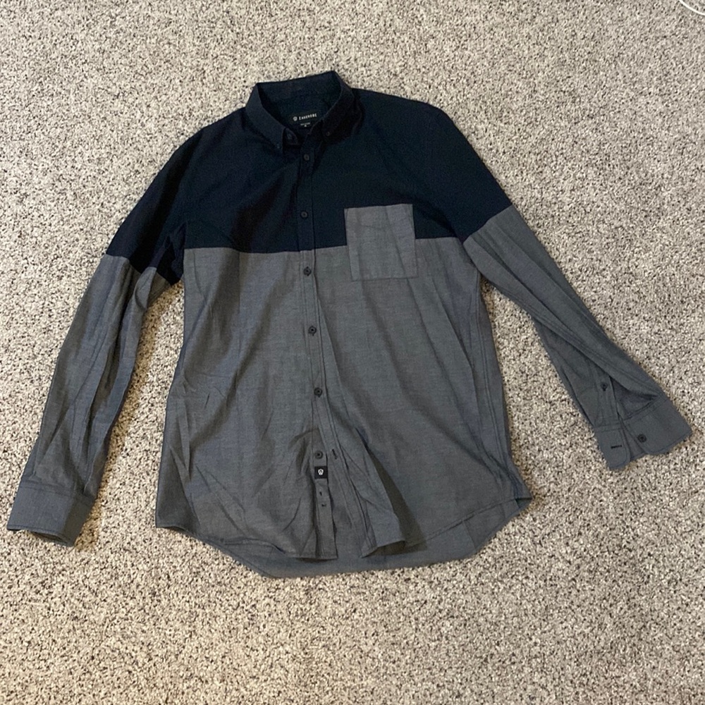 Zanerobe Button Up XL Grey/Black
